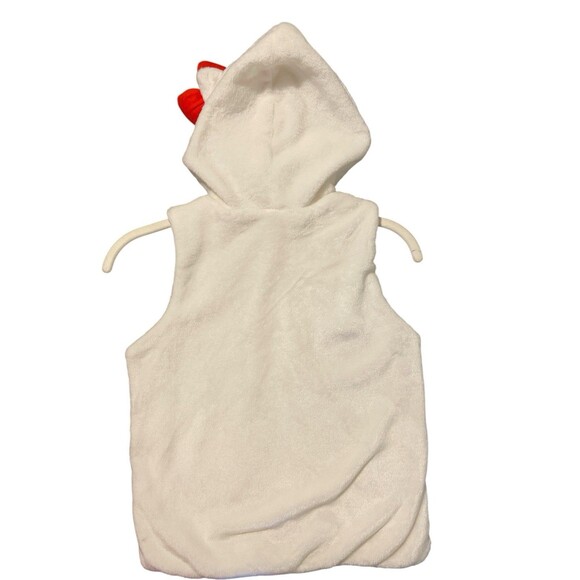 Hello Kitty White Girls Child Vest Size: 8-10 Hoodies Logo Full Zipper - Picture 2 of 9